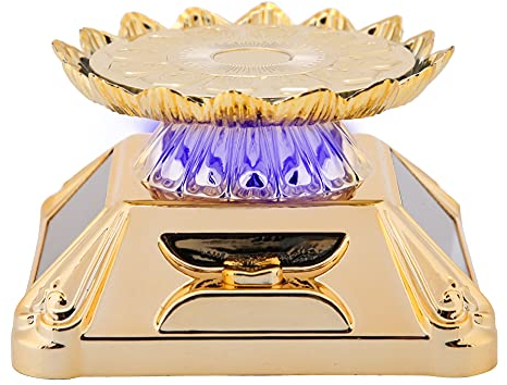 Sonew Soporte de Exhibición de Joyería Giratorio, Ecológico, con Energía Solar y Batería, Plato Giratorio de 360 grados para Relojes, Anillos y Dispositivos, Material Plástico,