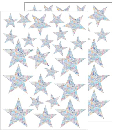KSOIQPU 46 Piezas Pegatinas de Estrellas para Atrapar Sol, Pegatinas para Ventanas, pegatinas atrapasol