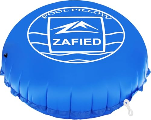 Poolkissen Winter, Pool Luftkissen Rund 4 Meter Durchmesser XXXL Pool Polster Hochwertige Materialien bis -25°C Doppelnaht Schwimmbadzubehör Pool Kissen für Winterfeste Poolabdeckung Schutz(4x4m)