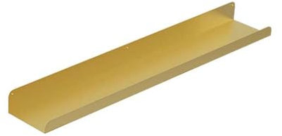 Wandmontiertes Schweberegal aus Metall, Bilderleiste, Vitrinenregal, Heimmöbel, dekoratives Display, Lagerregal für Wohnzimmer, Schlafzimmer, Badezimmer, Büro, Küche (90 x 12 cm, Gold)