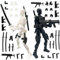 T13 Action Figure Satz (Montage abgeschlossen), 3D-Gedruckter Mehrgelenke, Titan 13 Actionfiguren, Lucky Mobil Roboter Nova T-13, Desktop-Dekorationen für Spielliebhaber Spielzeug (Schwarz Weiß)