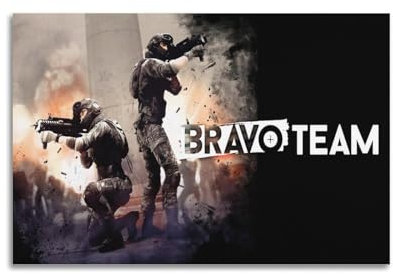 FUCIIhUUN Bravo Team-Spiel-Poster, dekoratives Gemälde, Leinwand, Wandposter und Kunstdruck, moderne Familienschlafzimmer-Dekoration, Poster, 60 x 90 cm