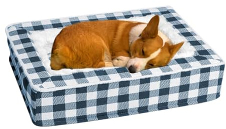 Betten und Möbel für Hunde, großes Hundebett, waschbar, Tartan, Hundebett, Hundebett, Zubehör für kleine, mittlere und mittelgroße Haustiere