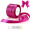 TXXATX 66 m Ruban en Satin 3 Rouleaux Ruban Fuchsia Largeur 20 mm Rubans pour Couture pour Mariage Baptême Anniversaire Emballage Cadeau Décoration de Table de Noël Bouquet Décoration