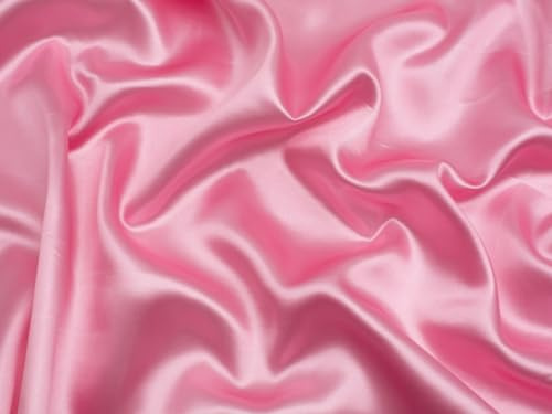 Minerva Core Range Tissu satiné liquide Rose – Léger et adapté à la couture – Largeur : environ 150 cm – Vendu au mètre