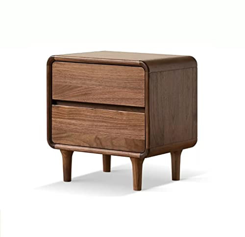 Vintage Retro Nachttisch mit Doppelschubladen für Schlafzimmer Aufbewahrung Wohnzimmer Sofa Beistellschrank Nachttisch