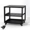 Nordivo HiFi Rack Aus Stahl,HiFi Möbel,HiFi Schrank,Plattenspieler Schrank,Komponenten-Aufbewahrungsregal,Medienschrank Mit 360-Grad-Schwenkrädern,Verstellbare Regale,Gaming-Tv-Ständer(H73.5cm/29in)