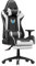Gaming Chair,Computer Racing Chair Reclining High Back for Adult,Video Game Ergonomic Adjustable Height with Backrest and Lumbar Support (White with footrest)
