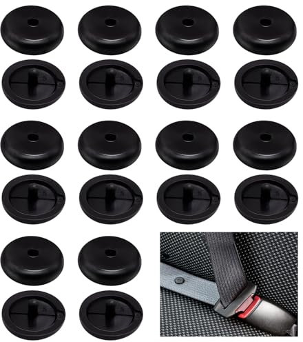 pangutheos 10 Paires Butoir Ceinture de Sécurité, Pince Ceinture de Sécurité Voiture, Bloc Ceinture de Securite Voiture en Plastique Universel pour Plupart des Types de Voitures