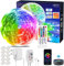 LUXONIC Striscia LED WiFi 15m, Luci 5050 RGB 24V Smartphone APP e telecomando, Sincronizza con la Musica, Funziona con Alexa Google Assistant, Strisce LED per Decorazione Domestica, cucina, Bar, Festa