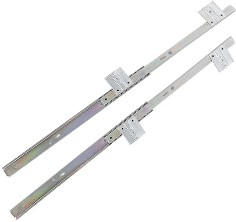 OATIPHO Coulisses de Clavier Réglables en Acier Laminé à Froid 27 CM Rails de Clavier Robustes et Antirouille pour Tiroirs de Bureau Accessoires Informatiques pour Optimisation Espace