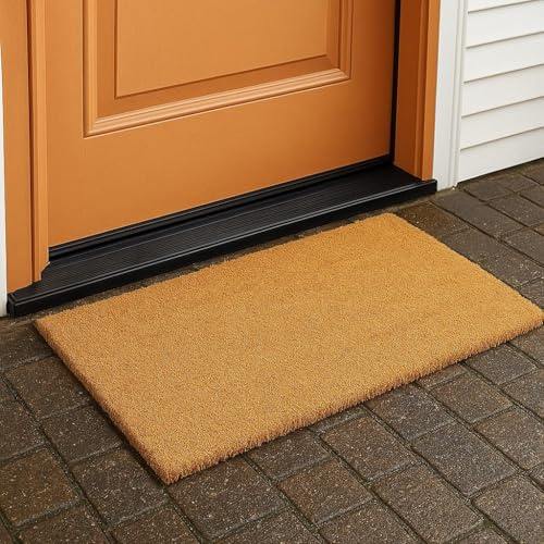 LuxUrux Coir Door Mats, 40 x 60 cm - Natural Coir Door Mat for Indoor & Outdoor Use - Durable Heavy-Duty Entrance Mat, Non-Slip Backing, Ideal for Home, Office, or Commercial Spaces