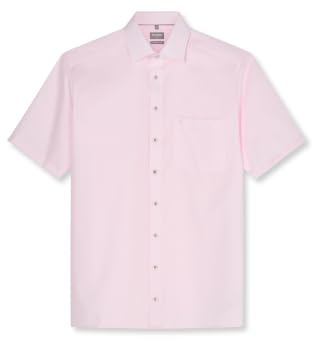 OLYMP Herren Hemd Kurzarm Regulär 104912 | Hemd, keine Manschette, Comfort Fit, 100%Baumwolle