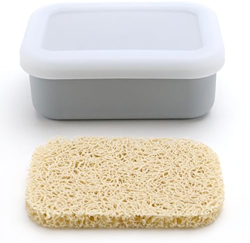 Seifendose Reise Seifenbox Reise Wasserdicht | Silikon Seifenschale mit Ablauf mit Deckel Soap Box bruchsicherer tragbarer Seifenbehälter Festes Shampoo Aufbewahrung