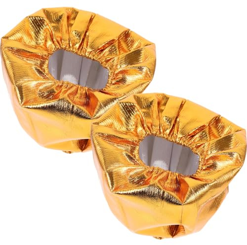 SUPVOX 2 Pièces Manchon Délicat en Tissu Or pour Pot de Fleur, Protection Robuste et Réutilisable, pour Décoration de Boutiques et Maisons