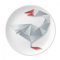 DIYthinker Abstrakte geometrische Gans Origami Muster Dekorative Porzellan Dessertteller 8-Zoll-Dinner Home Geschenk 21cm Diameter Mehrfarbig