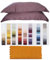 Fiorentini Kissenbezüge, 1 Paar, 52 x 82 cm, aus 100 % Baumwolle, handgefertigt, Toskana, hochwertig, Orange Saferano 444