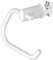 White Toilet Paper Holder for Clip on Heated Towel Rail Extra Towel Holder