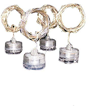 2 metri di 20 luci LED a batteria, decorazione per albero di Natale, impermeabile, luci decorative per Natale, Halloween, Capodanno, matrimonio, luce bianca fredda e calda