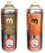 Monster Premiere Wood Stain and Clear Varnish Topcoat 400ml Aerosol Available in 10 Popular Colours, Easy Spray Application, UV Resistant, Hard Wearing, Quality Finish (Golden Oak & Varnish)