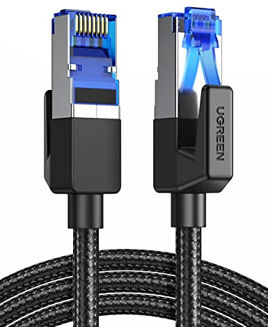 UGREEN Cat 8 LAN Kabel 40Gbps 2000MHz Superschnell Netzwerkkabel POE RJ45 Ethernet Kabel Wlankabel kompatibel mit PS5/4, Steam Deck, Xbox, Switch, Router, Modem(5M)
