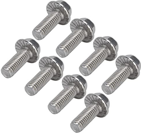 Pernos De Tornillo ,20 Piezas De Perno De Cabeza Hexagonal De Acero Inoxidable Con Junta Para Trabajar La Madera(M10 * 25)