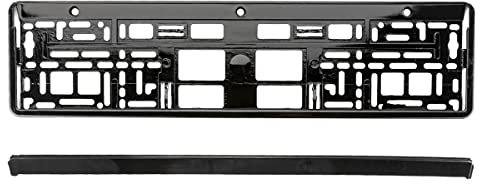 LST Kennzeichen Nummernschildhung Schwarz hochglanz 520x110mm