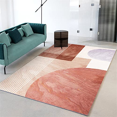 Kunsen Wohnzimmerteppich Abstrakter Stil Mädchenzimmer Kinderzimmer Sternenhimmel warm und komfortabel bunt Kunsen flokati Teppich waschbar Mädchenteppich200x250CM