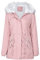 YYNUDA Parka Femme Hiver à Capuche Blouson Veste Manteau Femme Capuche Rose L