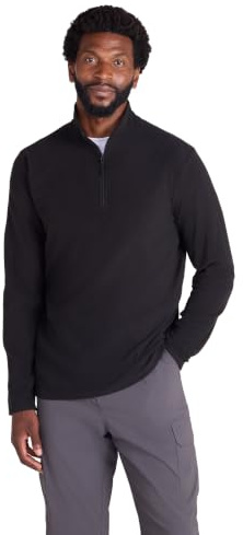 Mountain Warehouse Camber II Mens Half-Zip Fleece Jumper Black XS
