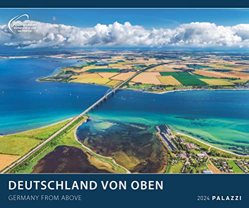 Deutschland von oben 2024 - Bildkalender 60x50 - Faszinierende Landschaften - hochwertiger Wandkalender im Querformat - Drohnenfotografie - Palazzi