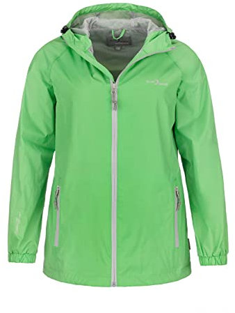 Blue Wave Damen Funktionsjacke Fabienne - Outdoor-Jacke Regenjacke Wander- und Fahrradjacke in Grün Größe 46
