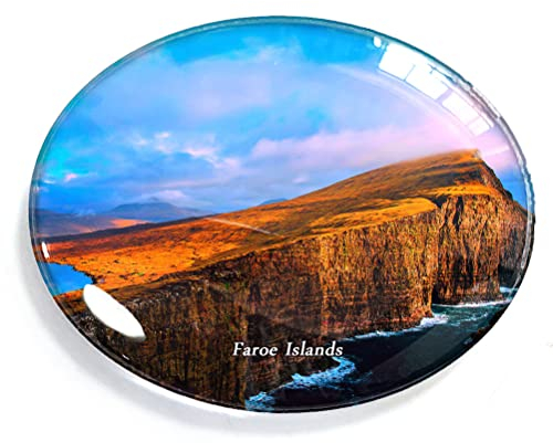 Faroe Islands Magnet Kühlschrank Gefrierschrank Magnet Aufkleber Souvenir Dekorationen Oval Kristall Magnet Küche Whiteboard