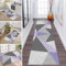 Teppich Läufer Flur Küche rutschfest waschbar Teppichläufer Lang Grau Violett Schwarz 80X140CM Modern Meterware Korridor Tepiche Esszimmer Schlafzimmer Wohnzimmer Schmutzfangmatte Küchenteppich