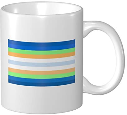 934 Tazza caffè 330Ml Nuova Bandiera dell’Orgoglio Pansessuale Mug Stampata Tazza di Latte Personalizzata Tazza Mamma per Amica, Fidanziati, papà
