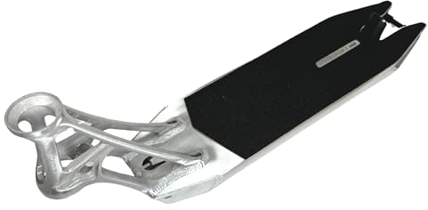 F26 Ethic Pandemonium V2 Stunt Scooter Park I Leicht I Deck I Kinder I Trick I Tret I Roller I Zubehör I Ersatzteile (Gebürstet Silber, 540mm)