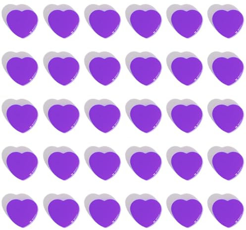 ZDZBLX 30 Pcs Fridge Magnets Strong Magnet Small Magnets Whiteboard Magnets for Crafts Magnets Heavy Duty Cute Mini Magnets Fridge Magnets for Adults,Magnets for Whiteboard Notice Board (Heart,Purple)