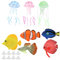 NLDGR 8 Stück Leuchtende Quallen-Ornamente, Künstliche Leuchtende Fische, Bunte Künstliche Leuchtende Fische, für Aquarium-Dekoration, Aquarium-Dekor