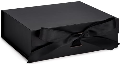VGOODALL Schwarz Geschenkbox mit Deckel, Magnetische Geschenkboxen Geschenkbox