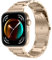 Gimuk Metal Straps Compatible with Huawei Watch Fit 3 Strap, Stainless Steel Wristband Replacement Watch Bands Accessories Bracelet for Huawei Watch Fit 3 (Champagne Gold)