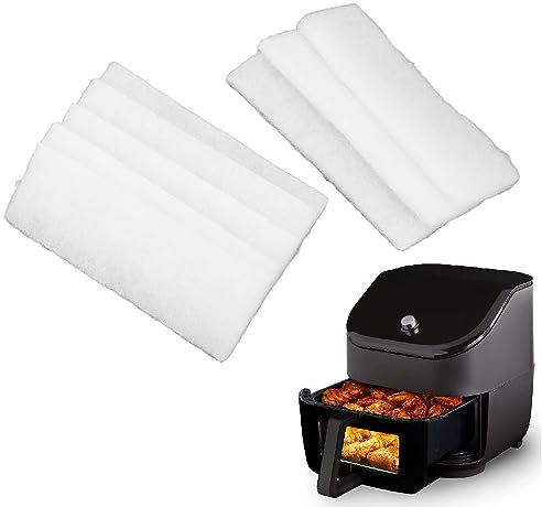 Tomotato Filtros de Repuesto para Freidora de Aire, 8 Filtros de Aire de Repuesto para Borrado de Olores con Borrado de Olores Cocina Transparente para Freidora Aire Instantánea 6 Cuartos
