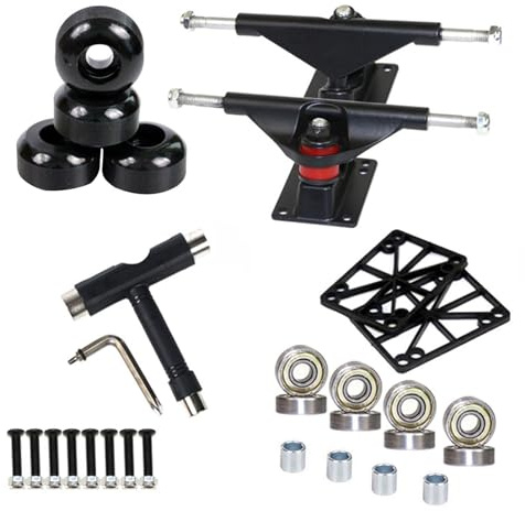 25 Pièces Skateboard Trucks Skateboard Bearings Set, Skateboard Trucks Accessories Set, Set De Roues De Skateboard, Skateboard Trucks Petit Camions Skateboard Support, Matériel De Skateboard Set