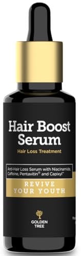 Golden Tree Hair Boost Serum – Haarwachstum Serum mit Pentavitin & Capixyl – Anti Haarausfall Haarserum für Frauen & Männer – Beschleunigt Haarwachstum – 50 ml