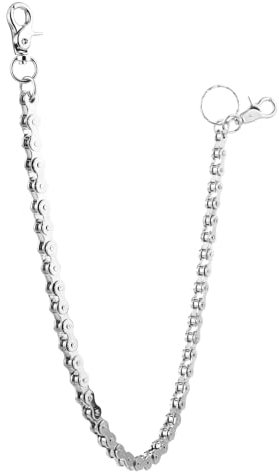 WY LIGHTING LEVEL Punk Hosenkette Hip-Hop Jeans Ketten Fahrradkette Taillenkette aus Metall Gothic Taschenkette Jeanskette für Hosen Damen Herren Trucker Biker Motorrad Männer Frauen