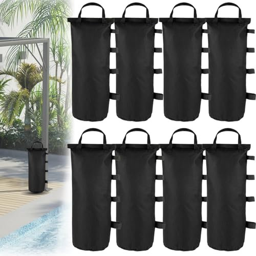 Lot de 8 Sacs Lestés Oxford 600D pour Tonnelle de Jardin Extérieur, Canopée, Parapluie de Terrasse, Mobilier d’Extérieur