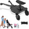 Skate Poussette Universelle avec Siège, Planche Poussette Universelle, Marche Pied Poussette avec Sac de Rangement, Sangle de Suspension, pour bébé pour Enfants de 2 à 6 Ans (25KG) (noir)