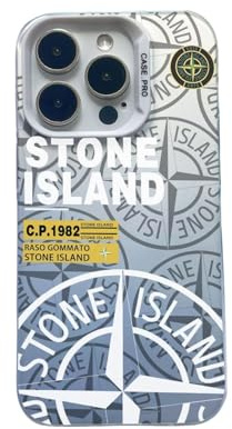 ZuoXun Anwendbar für: Für iphone16pro / 14/15/16promax13/12pro / 11 Stone Island Handyhülle(for iPhone12 Pro/White)