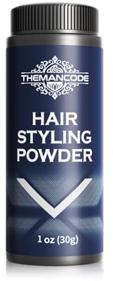 THEMANCODE Texture Powder for Men, Lightweight Hair Styling Powder Adds Volume and Texture for a Natural Look, Best for Short to Medium Hair, Gifts for Men, 30 g