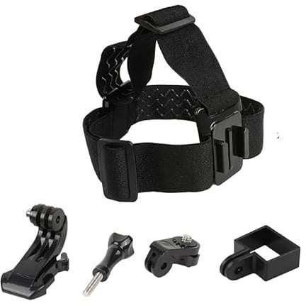 QWZOZST Für 5-in-1-Kopf-/Brustgurt mit Fester Clipschraube, J-förmiger Basis für DJI Osmo Pocket 1/Osmo 2 Kamera-Gimbal(Head Strap)