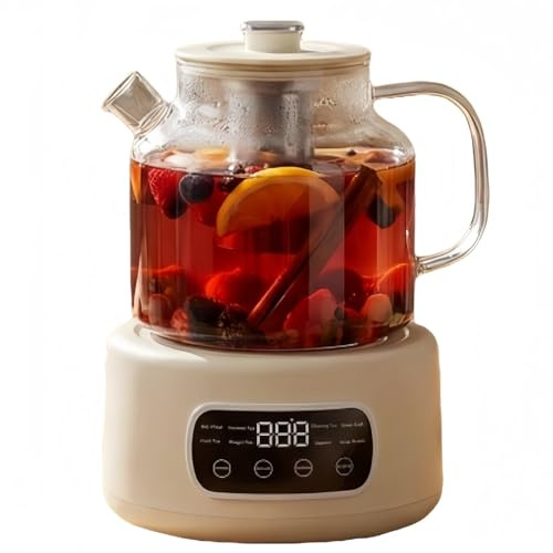 1.2L Smart Electric Kettle - Borosilicate Glass Tea Pot - with Infuser Digital Temperature Control - 24H Timer Hot Water Boiler - for Tea Stewing